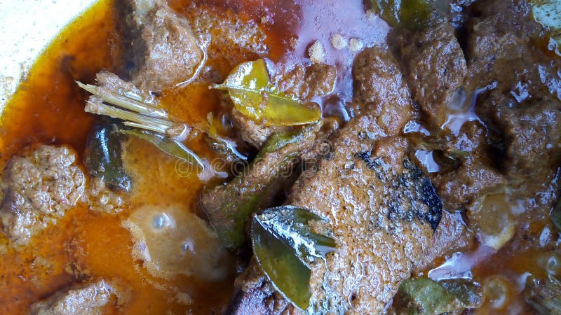 Rendang, het heerlijke voedsel van Indonesië stock afbeeldingen Rendang, het heerlijke voedsel van Indonesië stock afbeeldingen