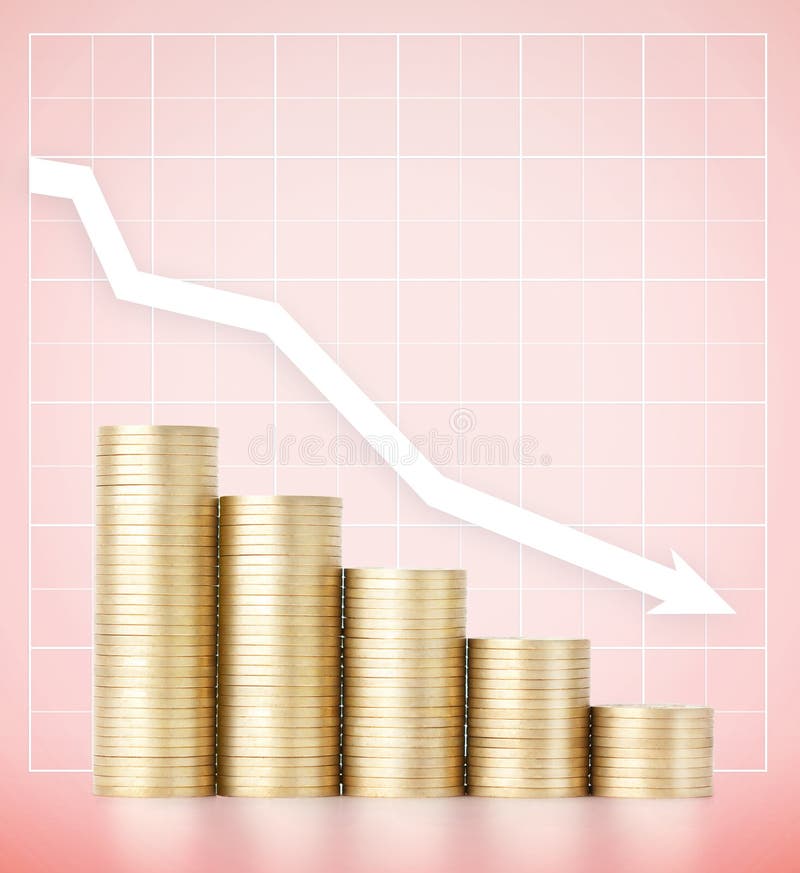 Rendas de queda Economias e conceito cuidadoso do gastar dinheiro imagem de stock royalty free Rendas de queda Economias e conceito cuidadoso do gastar dinheiro imagem de stock royalty free