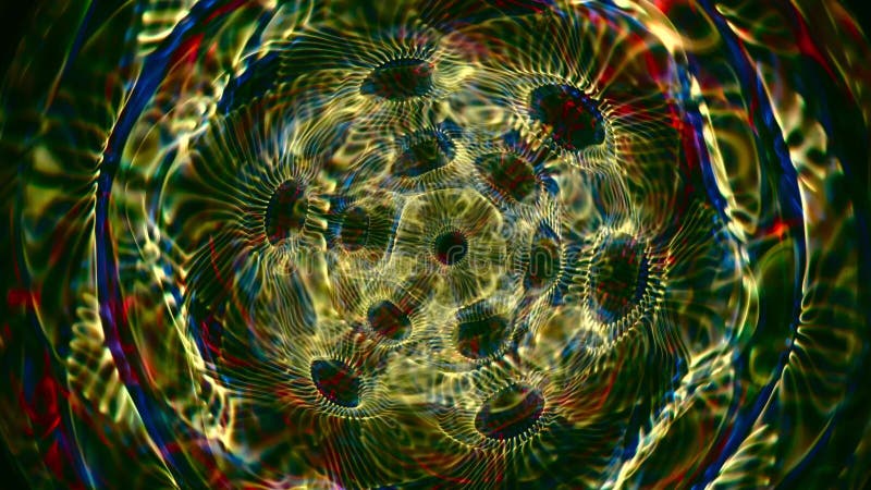 Render abstrait brillant tunnel couloir motion image illustration stock