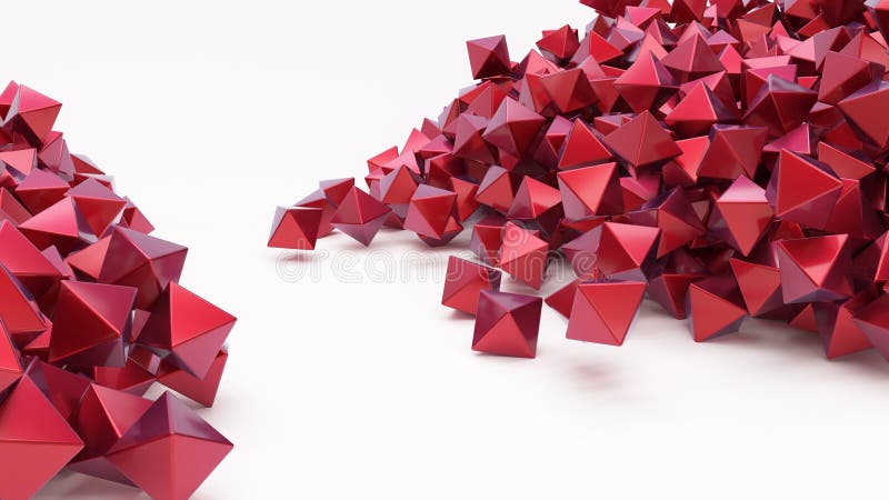 3D Geometric Abstract Hexagonal Wallpaper Background royalty free stock photo