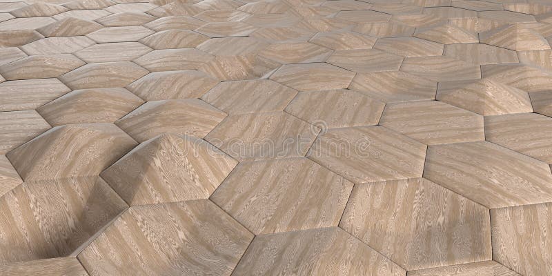 3D Geometric Abstract Hexagonal Wallpaper Background stock photography