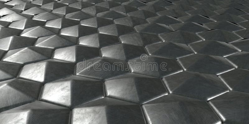 3D Geometric Abstract Hexagonal Wallpaper Background royalty free stock image