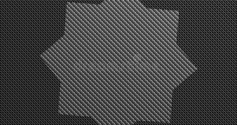 Render with monochrome geometric psychedelic background vector illustration