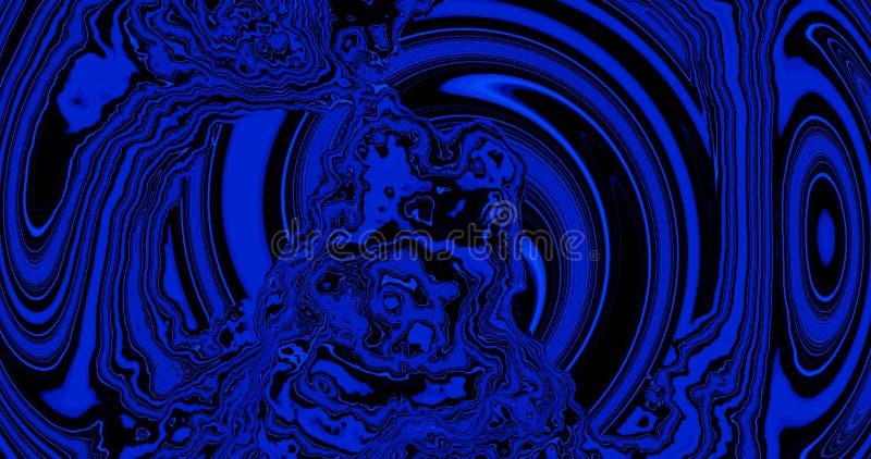 Render with swirling blue lines in psychedelic background royalty free illustration