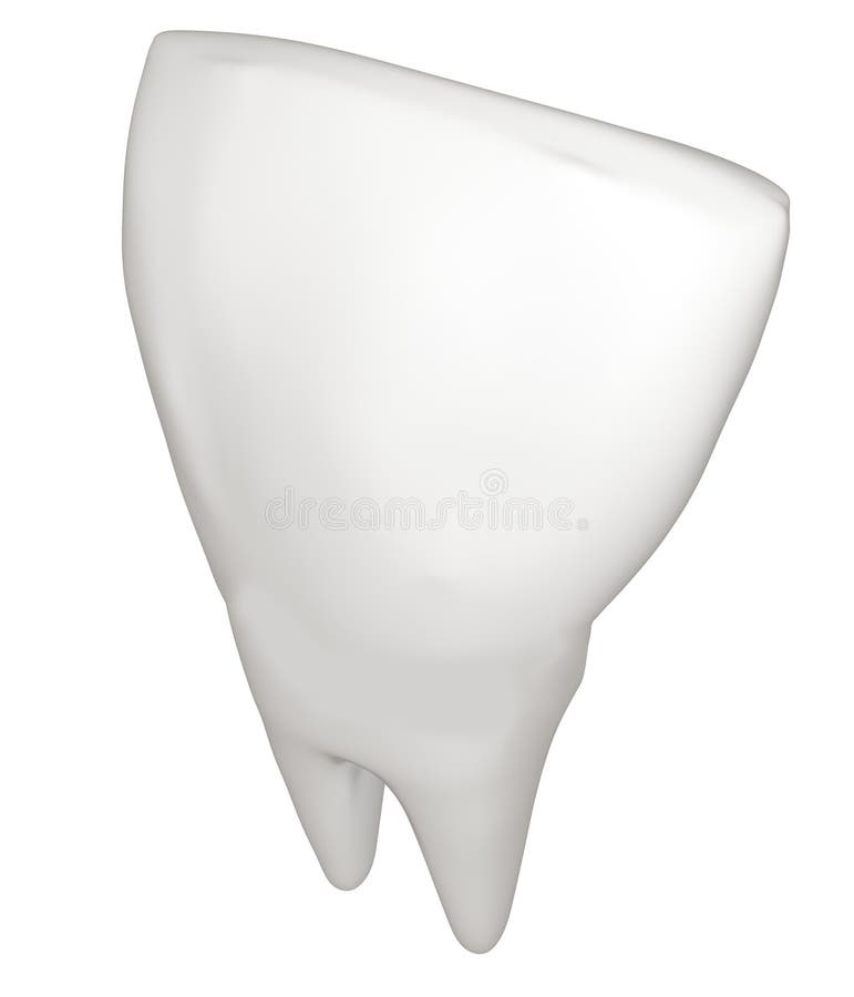 Tooth. 3d illustration vector illustration