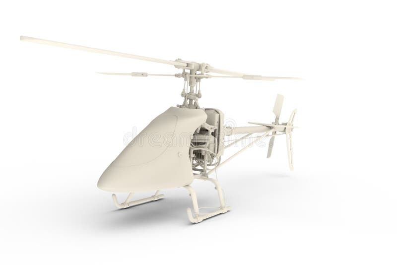 Rendered 3D toy helicopter stock illustration. Illustration of wires 14257515