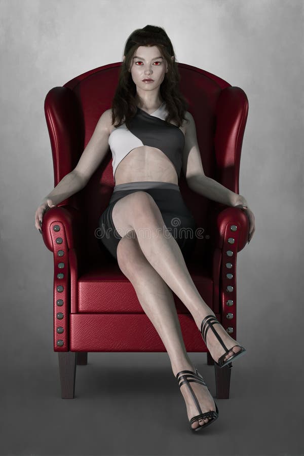 Beautiful CG Woman Wearing a Sci-fi or Cyberpunk Uniform Stock Illustration  - Illustration of dress, female: 166992095