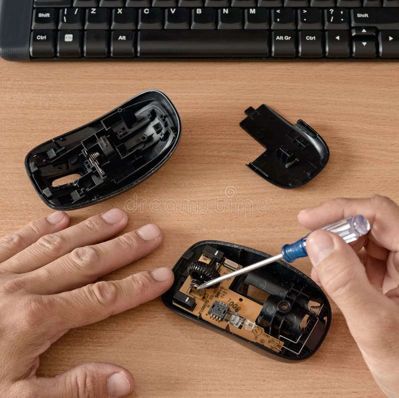 Rendering of computer mouse stock image