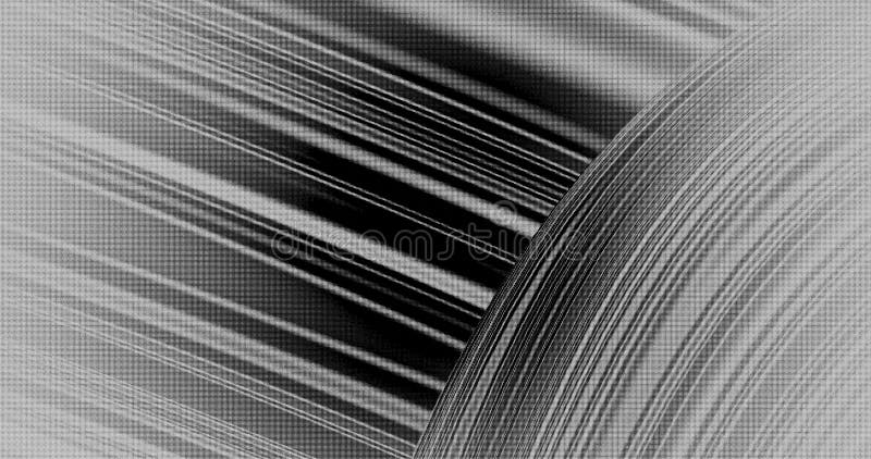 Rendering con sfondo monocromatico distorto astratto illustrazione vettoriale