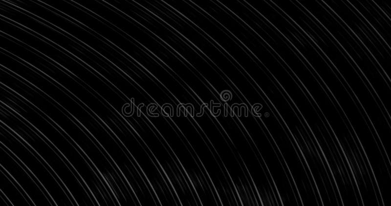 Rendering con sfondo monocromatico scuro di strisce curve illustrazione vettoriale