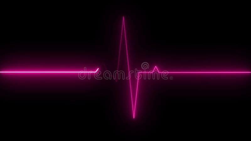 Rendering 3d del grafico della frequenza cardiaca. cardiogramma generato. contesto medico royalty illustrazione gratis