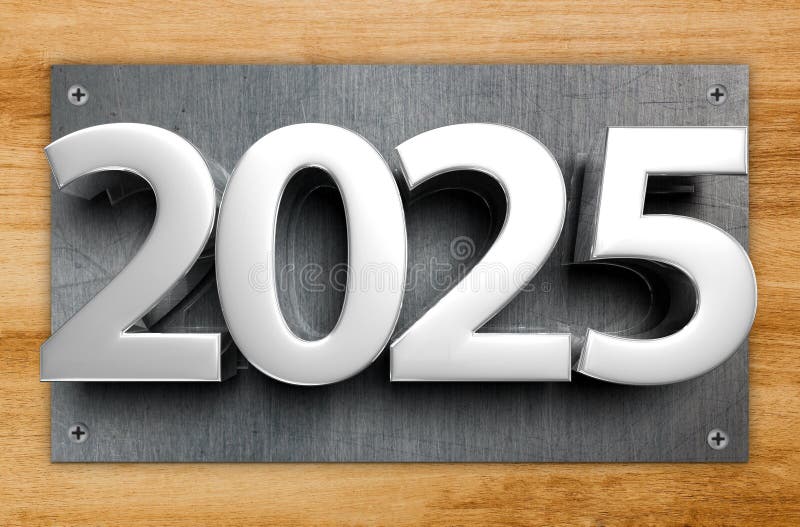 Numbers 2025. stock illustration. Illustration of market 198847101