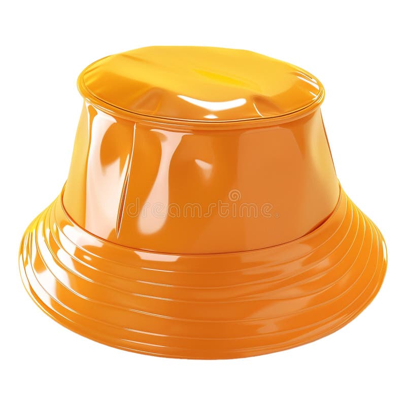 Renderização em 3D de um Hat de Balde em um Ai de Fundo Transparente Gerado ilustração do vetor