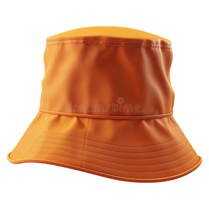 Renderização em 3D de um Hat de Balde em um Ai de Fundo Transparente Gerado ilustração stock