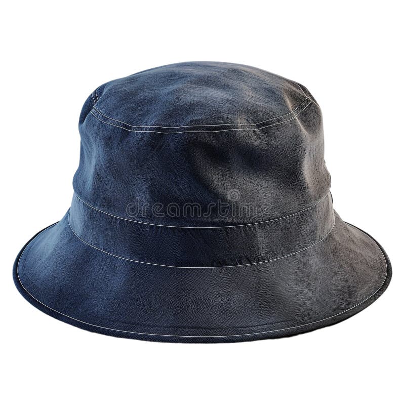 Renderização em 3D de um Hat de Balde em um Ai de Fundo Transparente Gerado ilustração stock