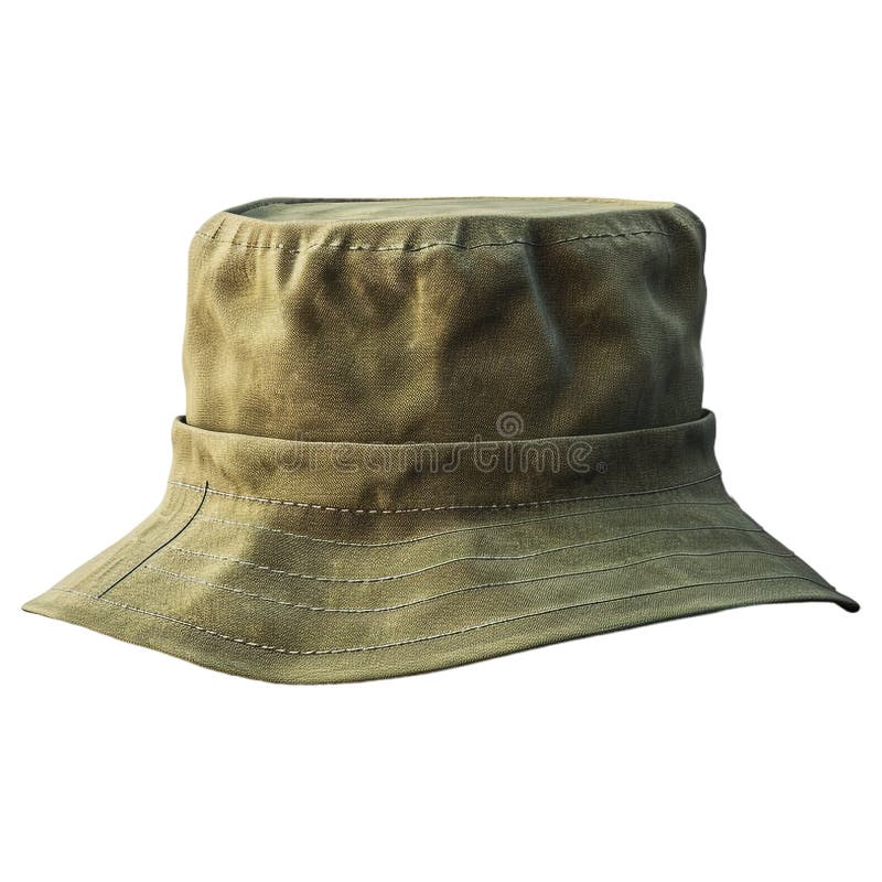 Renderização em 3D de um Hat de Balde em um Ai de Fundo Transparente Gerado ilustração royalty free