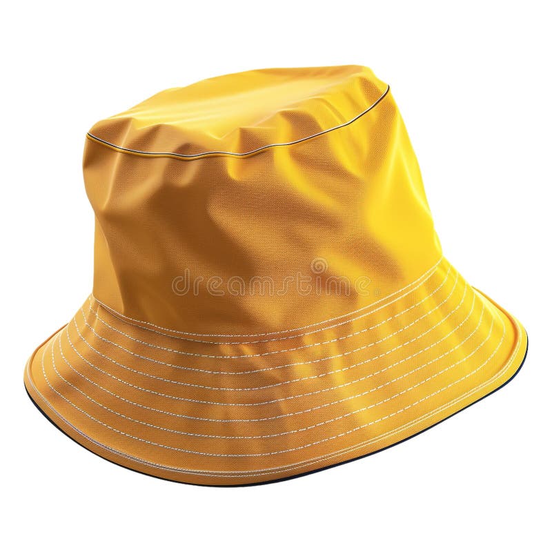 Renderização em 3D de um Hat de Balde em um Ai de Fundo Transparente Gerado ilustração do vetor