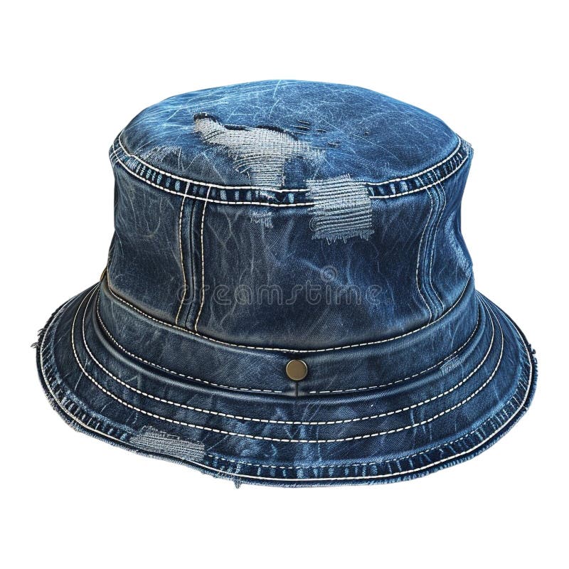 Renderização em 3D de um Hat de Balde em um Ai de Fundo Transparente Gerado ilustração royalty free