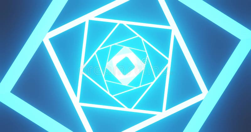 Rendez avec une structure géométrique d'un coin de rotation lumineuses illustration libre de droits