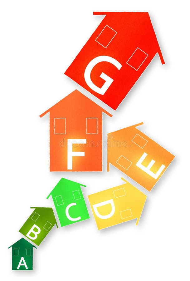 Rendimento energetico - immagine di concetto illustrazione vettoriale