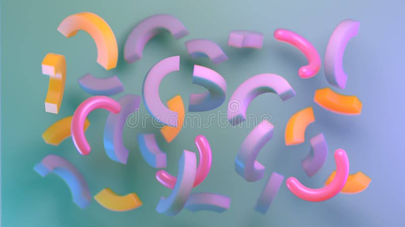 rendição 3d da composição grpahic abstrata com obj dos primitivos ilustração stock rendição 3d da composição grpahic abstrata com obj dos primitivos ilustração stock