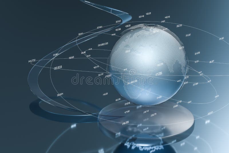 rendu 3d, données et graphiques de la terre photo stock rendu 3d, données et graphiques de la terre photo stock