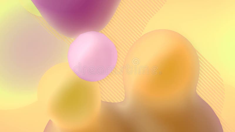 Rendu 3d forme liquide lisse minimale. hd d'animation numérique en boucle transparente illustration de vecteur