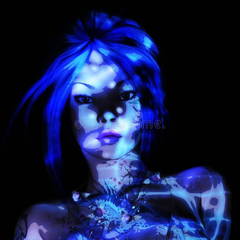 rendu 3D d'une femme d'imagination illustration libre de droits rendu 3D d'une femme d'imagination illustration libre de droits