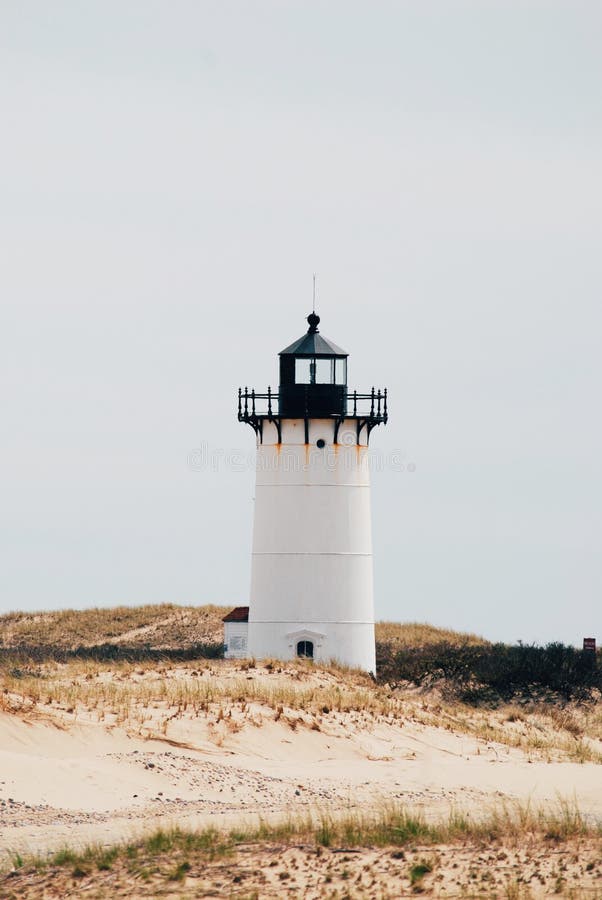 Race Point lighthouse, Cape Cod background. Race Point lighthouse, Cape Cod background