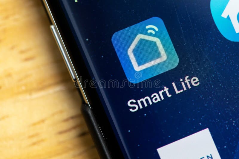 RENO, NV - January 16, 2019: Smart Life Home Android App on Galaxy Screen. Used for controlling smart home objects stock images RENO, NV - January 16, 2019: Smart Life Home Android App on Galaxy Screen. Used for controlling smart home objects stock images