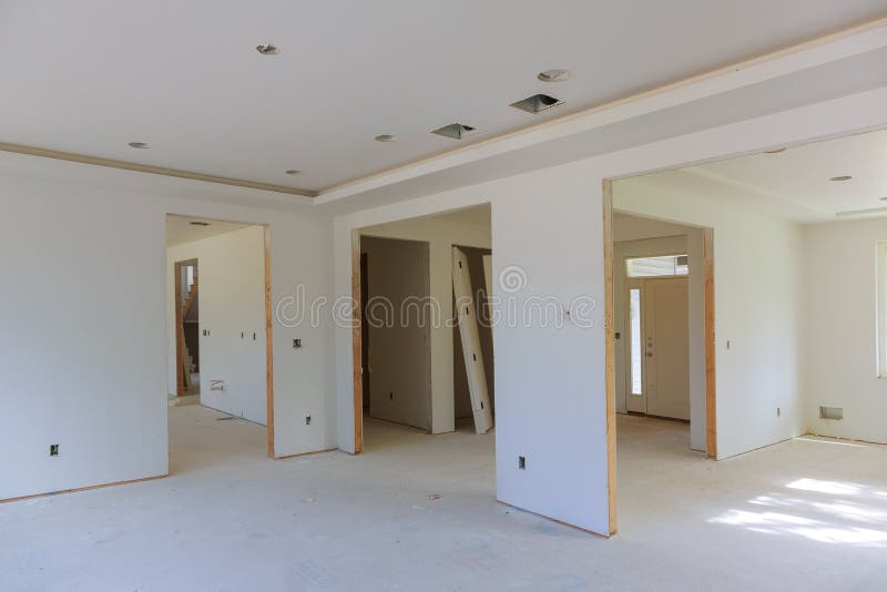 Renovation of interior of a house under construction stock photography Renovation of interior of a house under construction stock photography