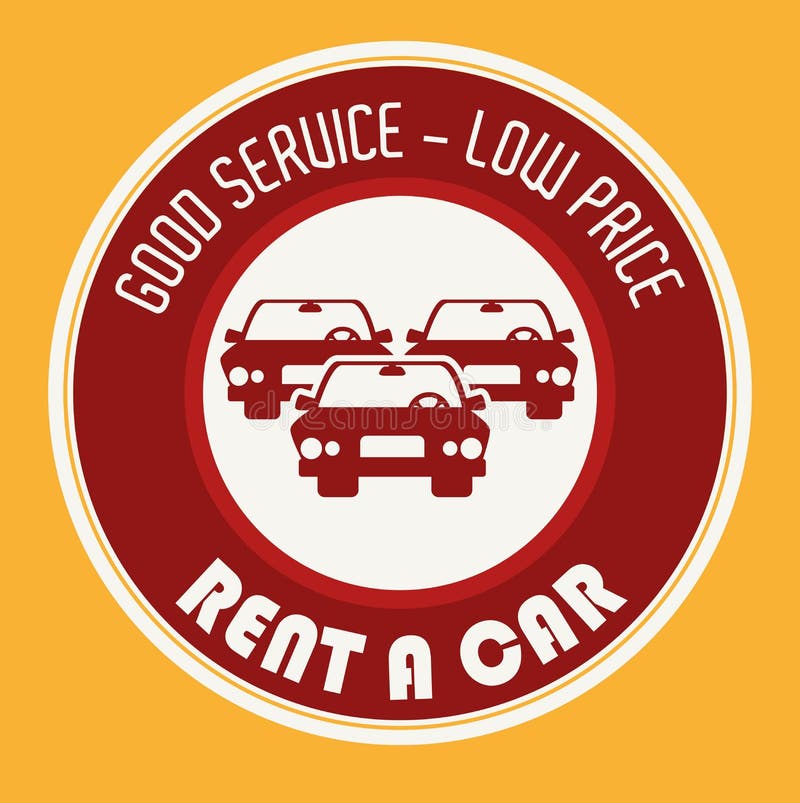 Rent a Car Design, Vector Illustration. Stock Vector Illustration of