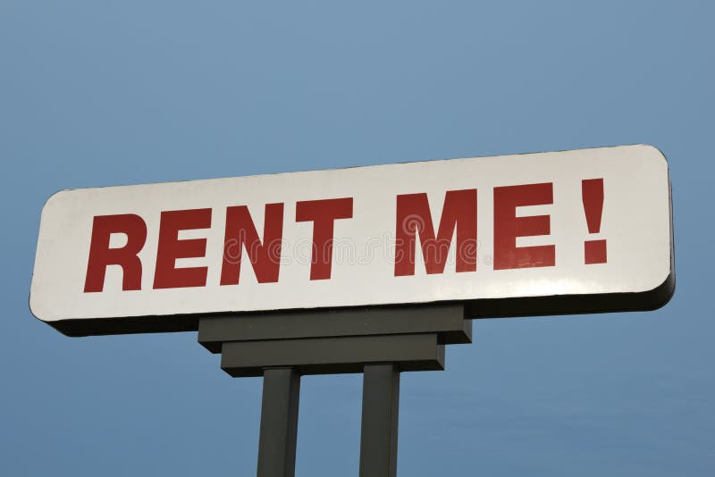 Rent Me! stock photo. Image of exposure, renting, sign 19739312