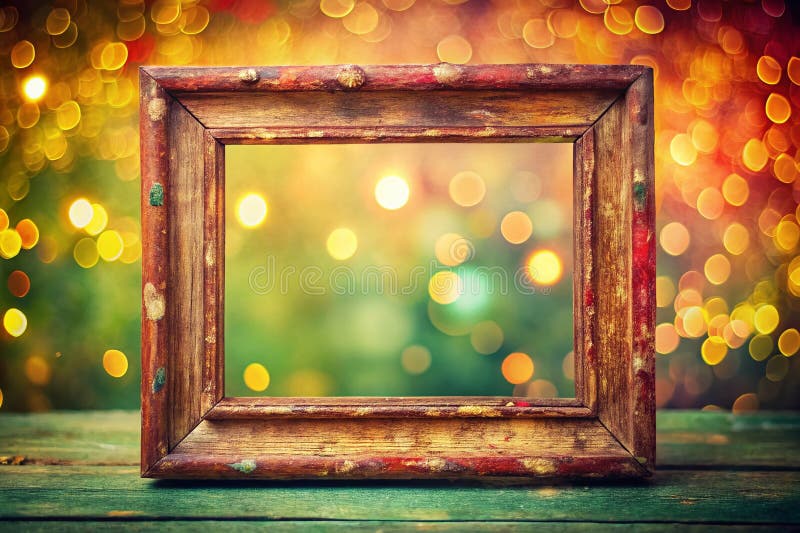 Rentage Rectangle Grunge Frame Bokeh Tło Abstrakcyjny obraz artystyczny do inspiracji projektu ilustracja wektor
