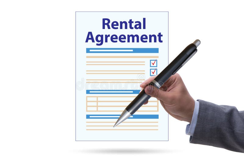 Rental Agreement Concept with Paperwork Stock Image Image of deal
