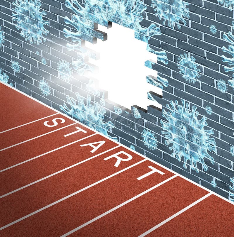 Reopening Industry After Pandemic stock illustration Reopening Industry After Pandemic stock illustration