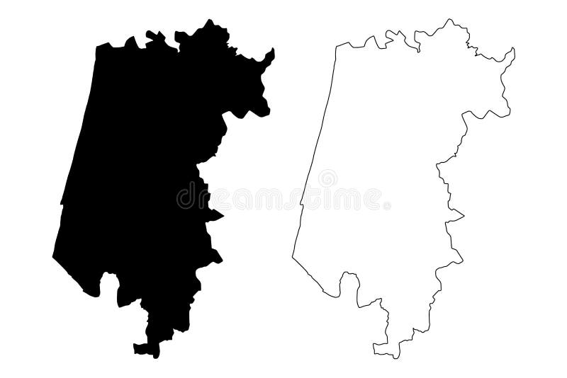 Portugal, Mapa Político Editável Altamente Detalhado Com Rotulagem.  Ilustração do Vetor - Ilustração de cartografia, lisboa: 186530609