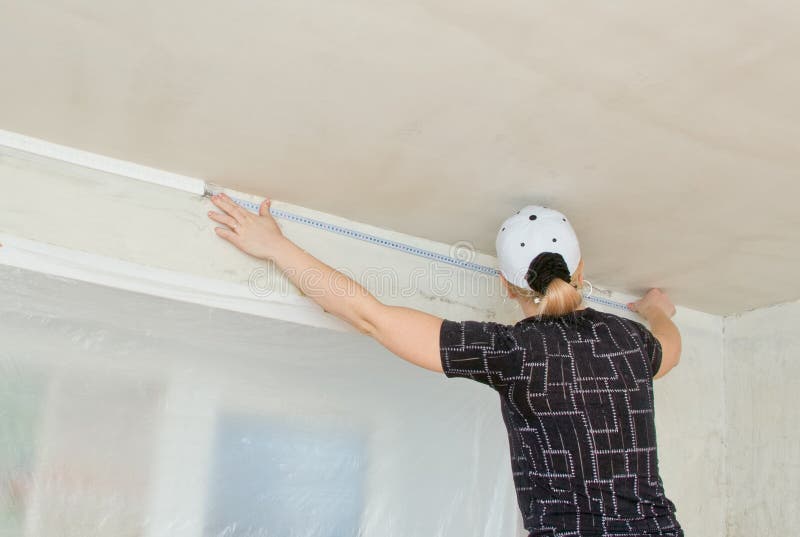 Material For Repairs In An Apartment Is Under Construction, Remodeling,  Rebuilding And Renovation. Making Walls From Gypsum Plasterboard Or  Drywall. Stock Photo, Picture And Royalty Free Image. Image 86267550.