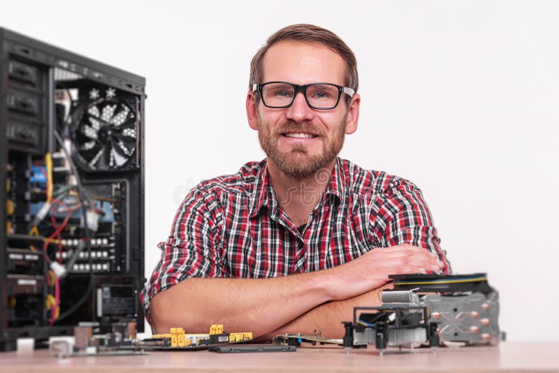 Repair, Assembly and Restoration of Personal Computers Stock Image Image of adult, network