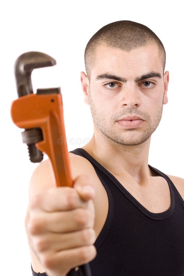 Repair man stock image picture pic