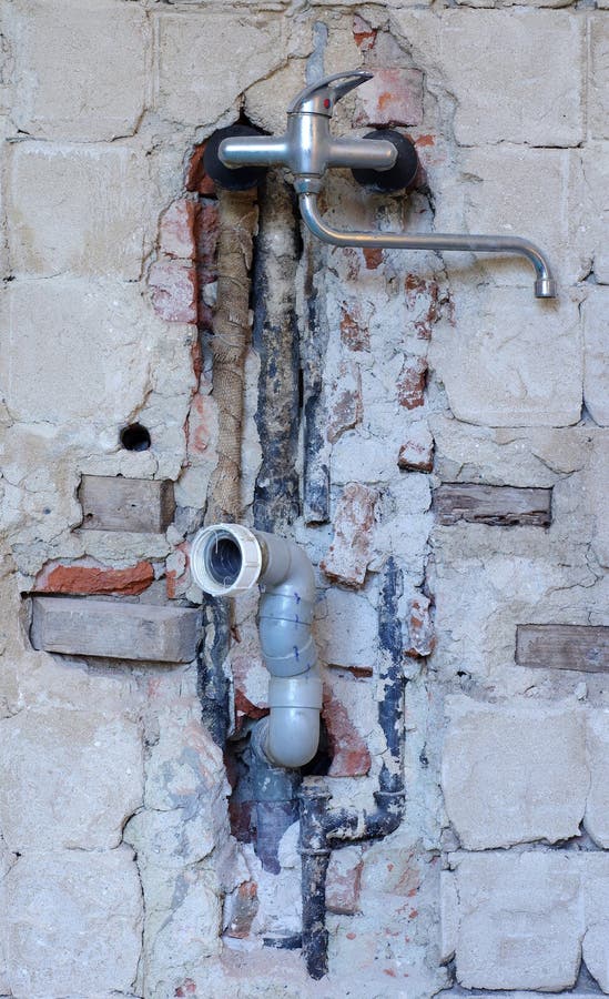Repair of Water Pipe in House Stock Image Image of home, equipment