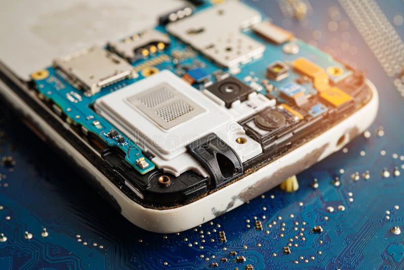 Repairing and upgrade circuit mainboard of notebook, electronic, computer hardware and technology stock images