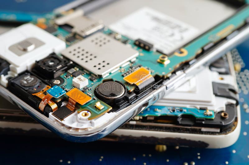 Repairing and upgrade circuit mainboard of notebook, electronic, computer hardware and technology royalty free stock photos
