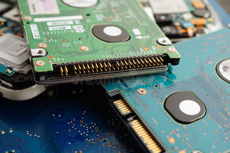 Repairing and upgrade circuit mainboard of notebook, electronic, computer hardware and technology stock photos