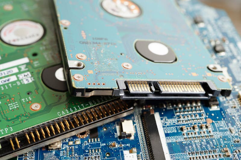 Repairing and upgrade circuit mainboard of notebook, electronic, computer hardware and technology stock photos