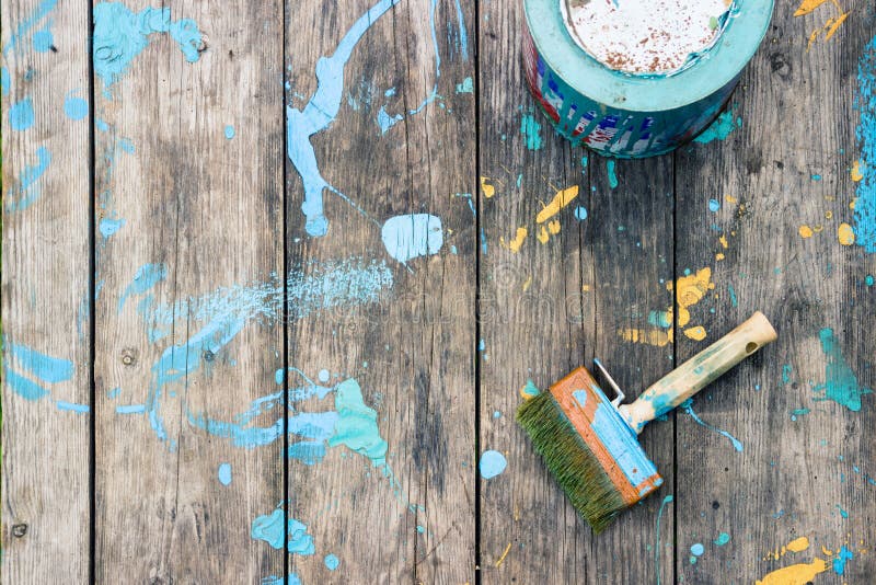 Repairs in the apartment. Accessories for paint. royalty free stock images Repairs in the apartment. Accessories for paint. royalty free stock images