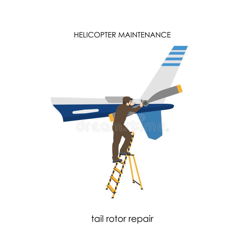 Reparación y mantenimiento de helicópteros Reparación del rotor de cola