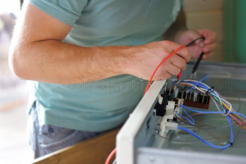 Reparare aparat stock images