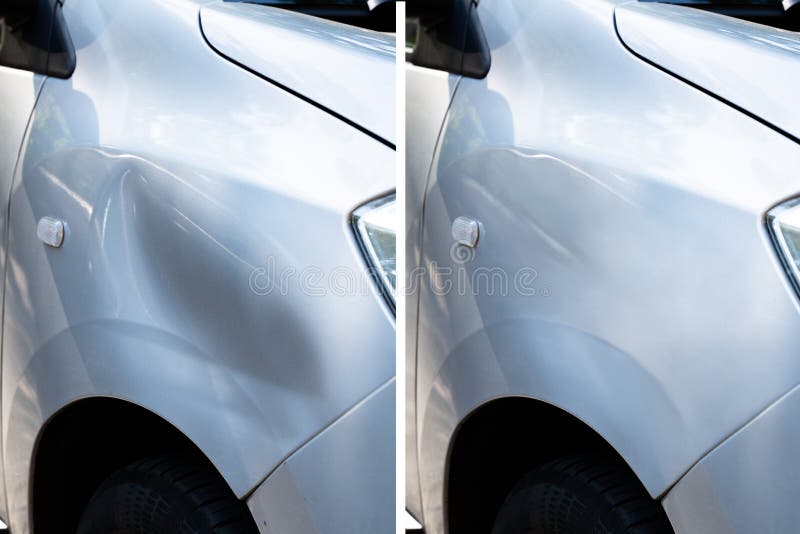 Foto Von Auto Dellen Reparatur Stockbild - Bild von bieger, systemabsturz:  223793375