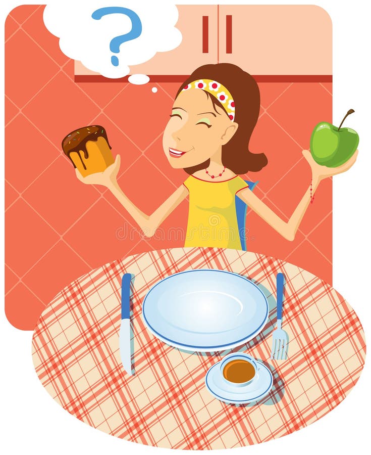 repas bien choisi illustration libre de droits repas bien choisi illustration libre de droits